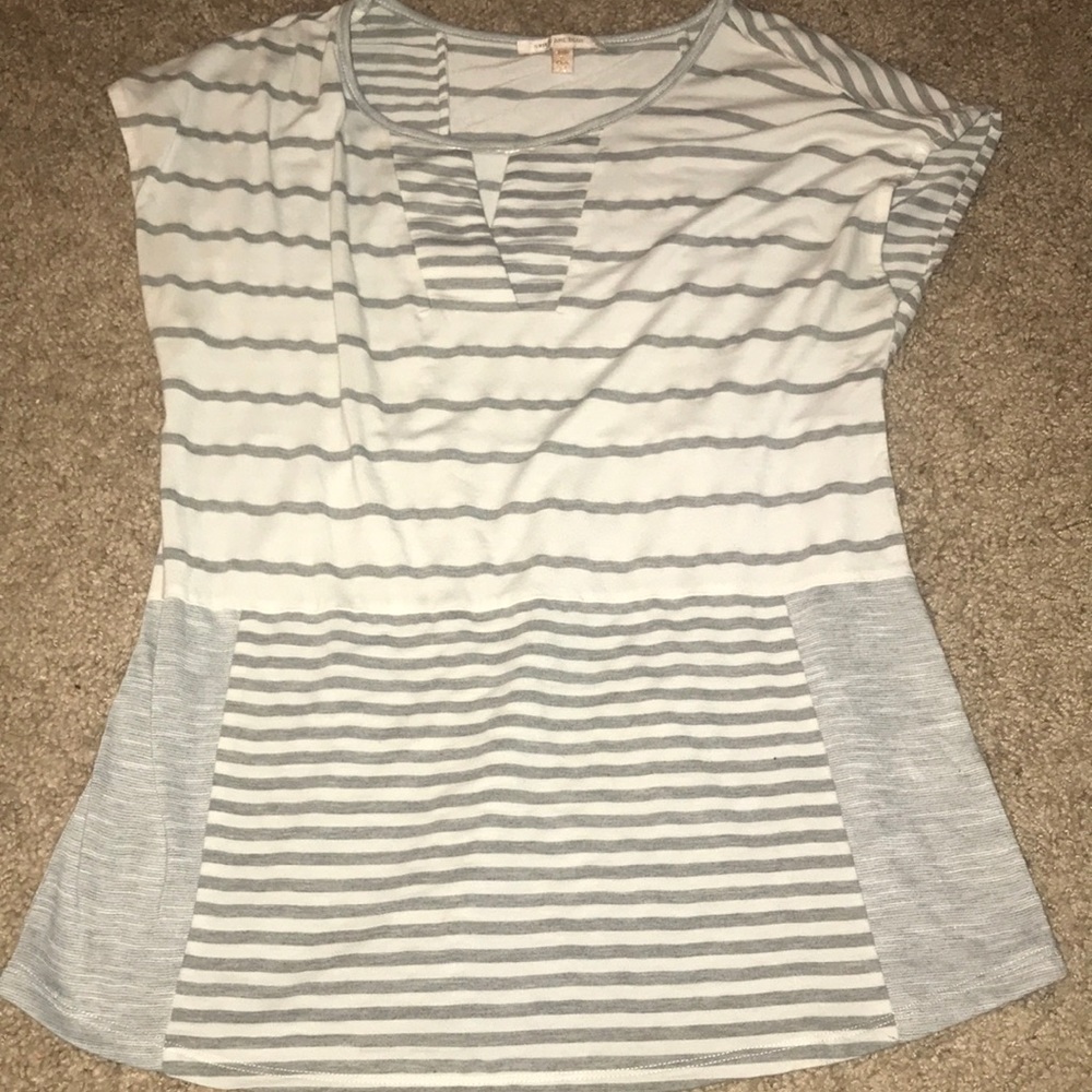 Grey Stripped T-Shirt